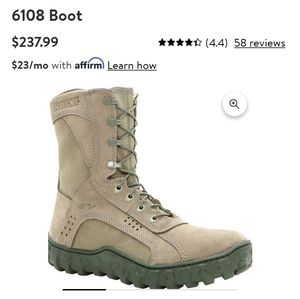 Brand New Rocky Military style combat boots size 10.5